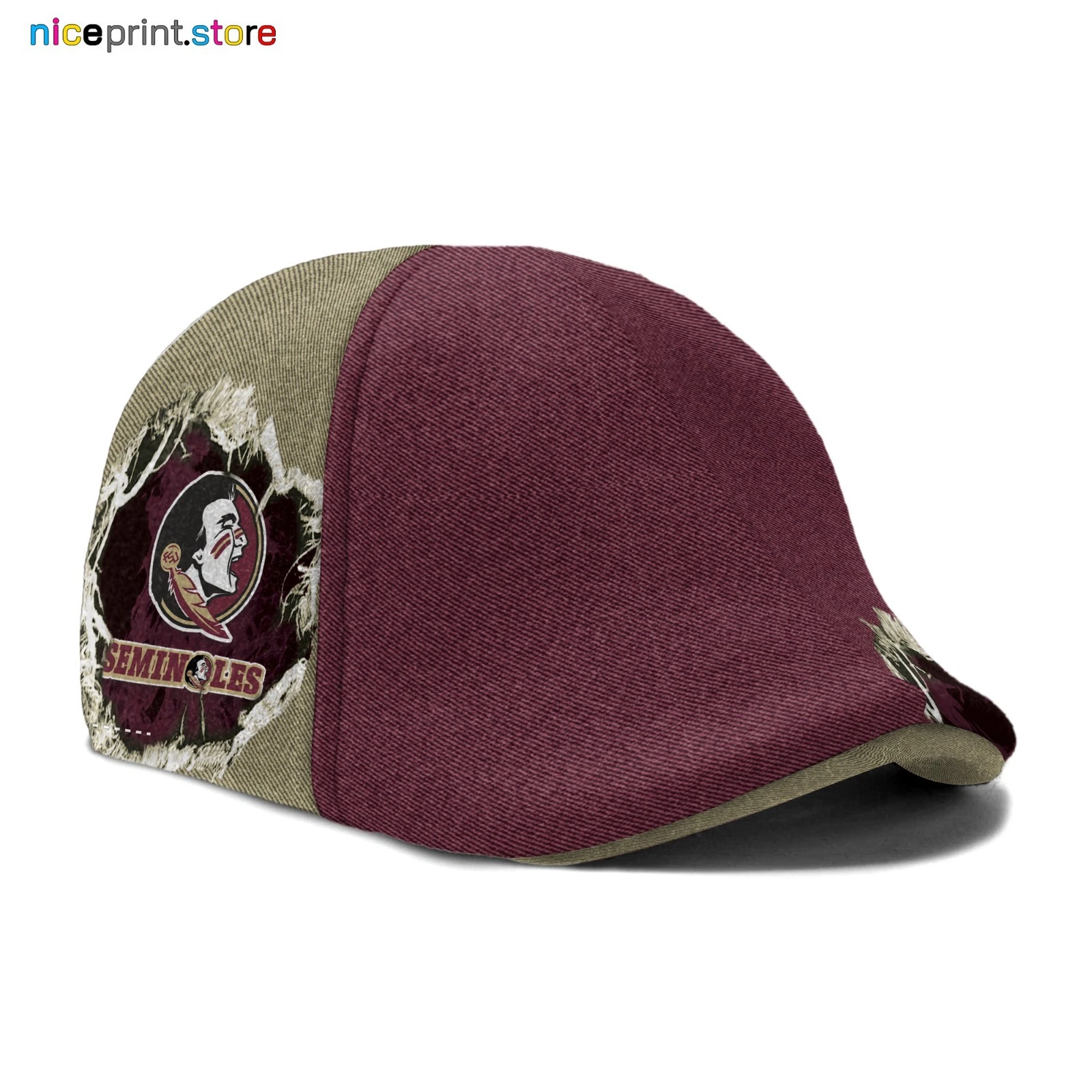 Florida-State-Seminole Ivy Cap, Newsboy Cap Gift For Men