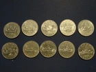 Canada Dollar Coin Lot 10 1977–1981 Voyageur Canoe Coins Mixed Dates