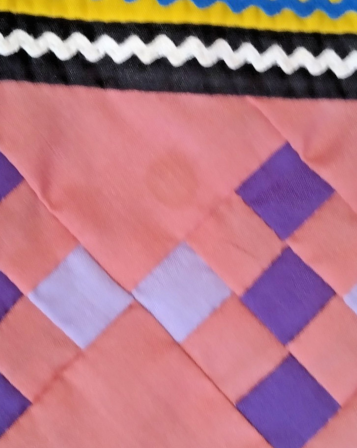 1989 Seminole Patchwork Lined Jacket COLORFUL! Si… - image 7