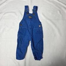 Vintage OshKosh B'gosh Blue Overalls Baby Size 12 Months