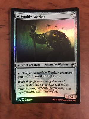 Assembly-Worker Foil MTG Magic the Gathering Card NM Near Mint Masters 25 A25 | eBay UK Assembly-Worker Foil MTG Magic the Gathering Card NM Near Mint Masters 25 A25 | eBay UK
