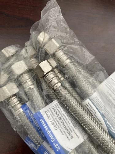 Lot of 9  PROFLO PFX146323 3/8" COMPRESSION FAUCET SUPPLY LINE - Picture 4 of 5