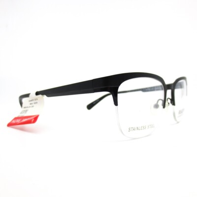 Kenneth Cole Reaction KC0791 001 Black half Rim Eyeglasses Frames 50-18-140