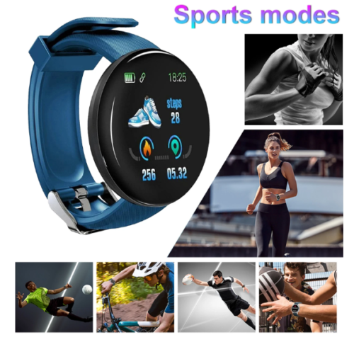 Fitness Tracker Smart Watch Blood Pressure Heart Rate Monitor Water Proof - 第 1/9 張圖片