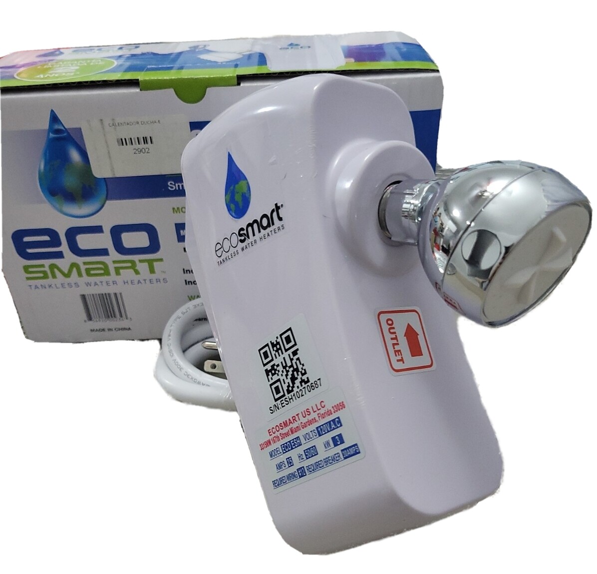 ECOSMART HOME TANKLESS SHOWER WATER HEATER FOR HOMES WITH HIGH