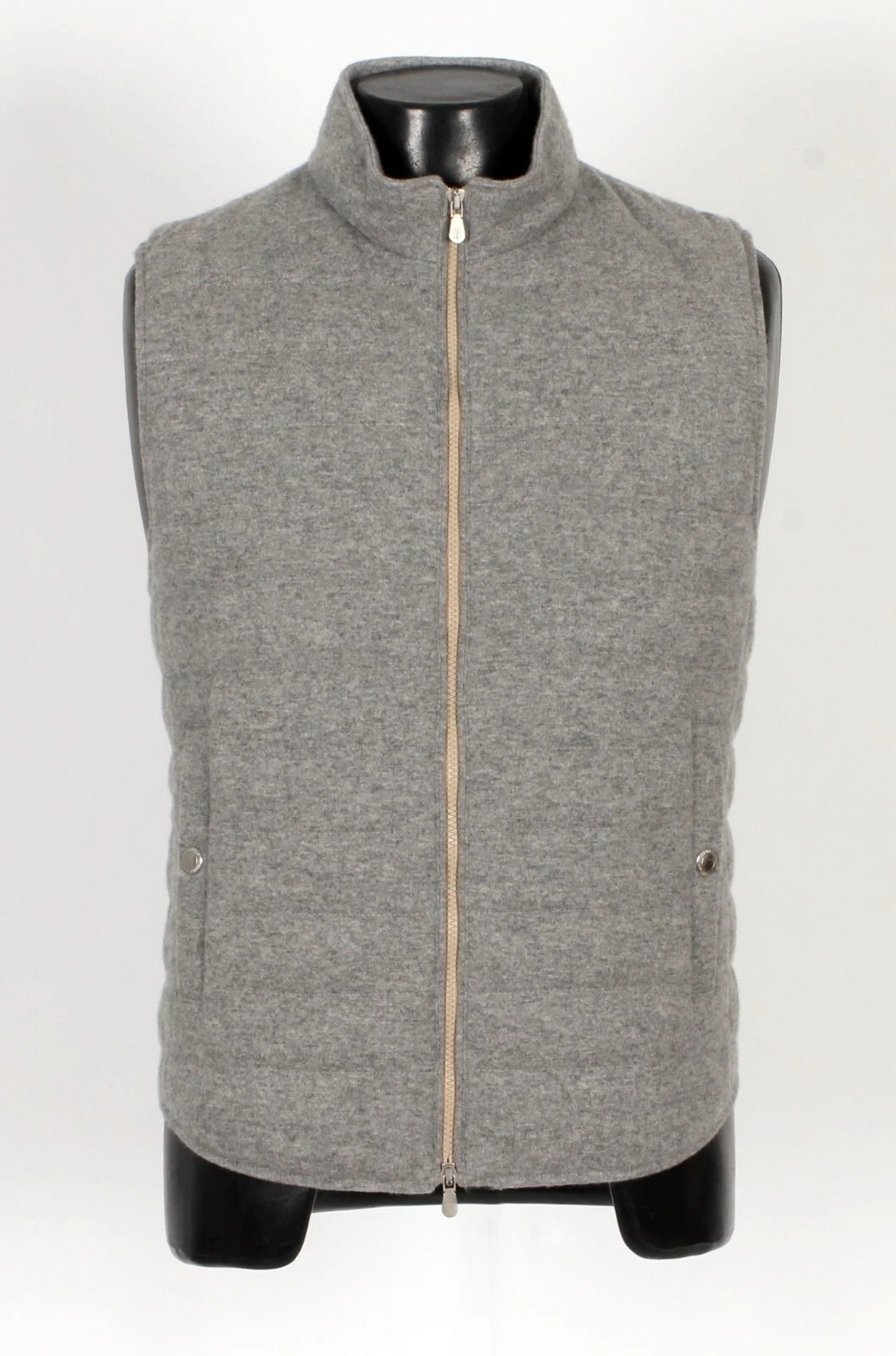 Brunello Cucinelli — Brunello Cucinelli 100% Cashmere / Down Vest - Gray - S - $3150 Retail