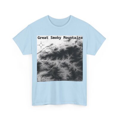 Great Smoky Mountains LiDAR Map Shirt