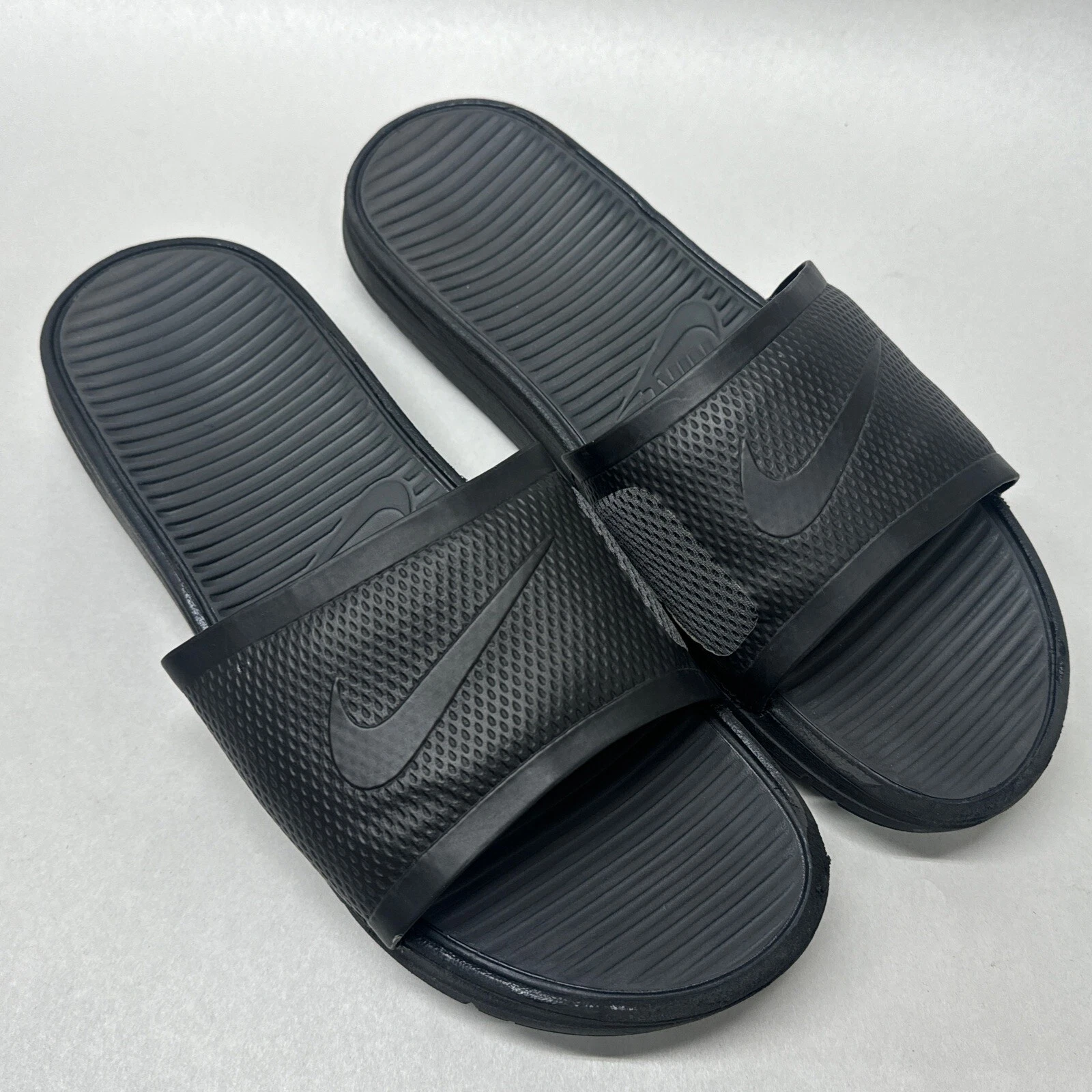 Nike Uomo Taglia 14 Benassi Solarsoft Slides Nero 431884 001 Nero MORBIDO Solare