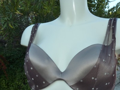 Soutien-gorge ANDRES SARDA MOMA - Taille 90D (EU 75D), Couleur Marron, Bonnet D, Neuf Avec étiquettes
