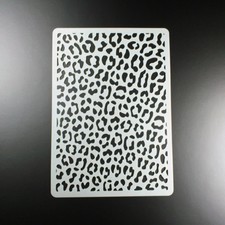 A4 Schablone Leoparden Fell Muster Pattern - ...