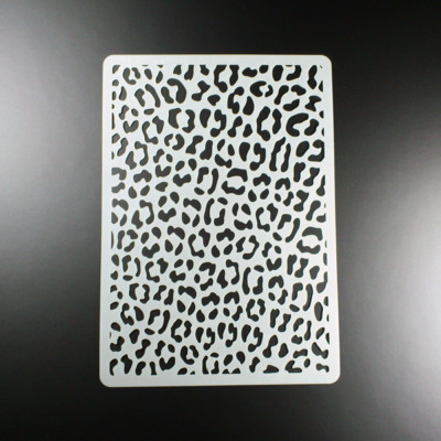 A4 Schablone Leoparden Fell Muster Pattern - BM407