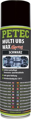 PETEC 73460 MULTI Unterbodenschutz UBS -WAX, SCHWARZ, 500ML motocaa
