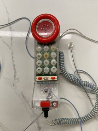 Vintage Retro Tozai Przezroczysty telefon Telefon przewodowy Telefon Niesprawdzony - Zdjęcie 1 z 6