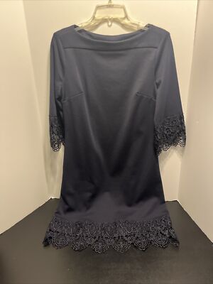 Beige By ECI Women's Black Dress 3/4 Sleeve Long Size 4 | eBay