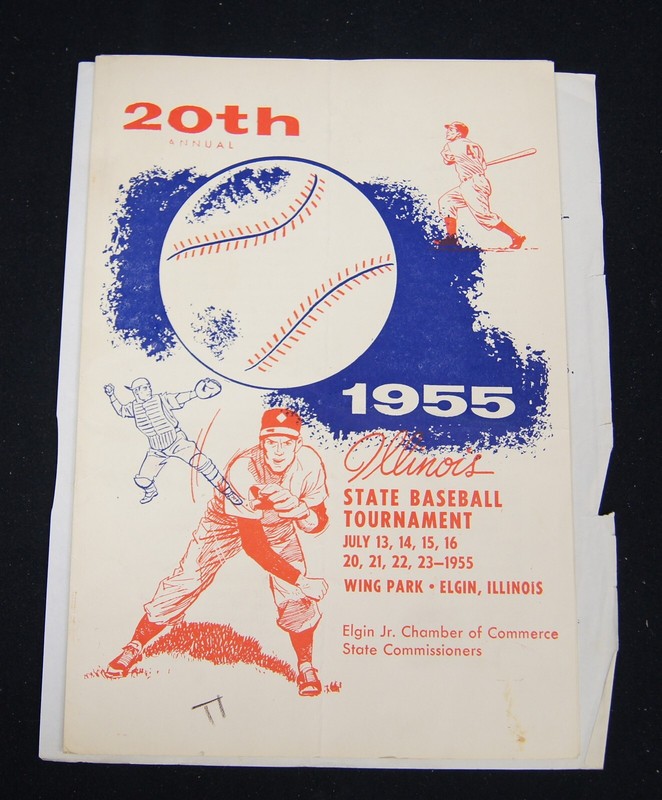 1955 Illinois State Baseball Tournament Program