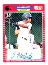 2021 Leaf Pro Set Baseball #PS-JM2 Jordan McCants Autographs XRC Rookie Prospect