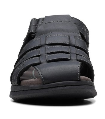 Clarks Mens Walkford Fishermand Sandal in Black Tumbled Leather. 26171793 Amazon.com | Clarks Walkford Walk, Men main image 3