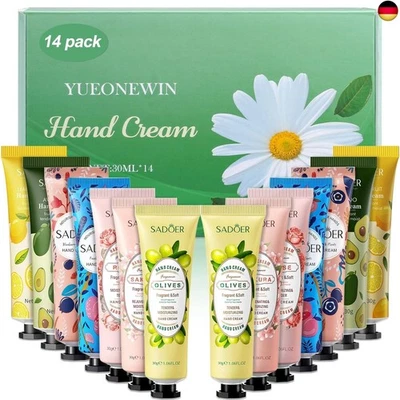 DEN YUEONEWIN 14 Pack Handcreme Weihnachtsgeschenke Trockene Rissige Hände Fuß F