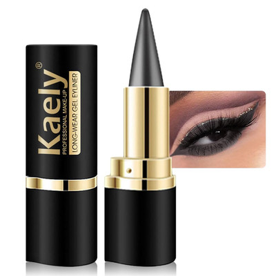Kaely Gray Gel Eyeliner Pencil,Waterproof Smudge Proof Eye Liner Pen,Cat Eye Got
