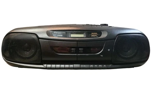 Vtg Panasonic RX-DT401 Portable Boombox CD Cassette Radio XBS Tested Working