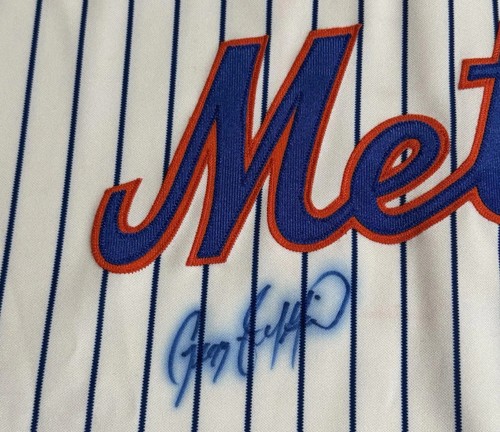 Vintage Rawlings New York Mets Gregg Jefferies Authentic Pinstripe Signed Jersey - Picture 6 of 6