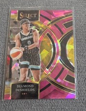 2024 Panini Select WNBA - Premier Level Diamond DeShields #112 Pink Ice Prizm