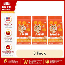 (3 pack) Iams Proactive Health Chicken Dry Cat Food, 7 Lb Bag 1.64 per pound