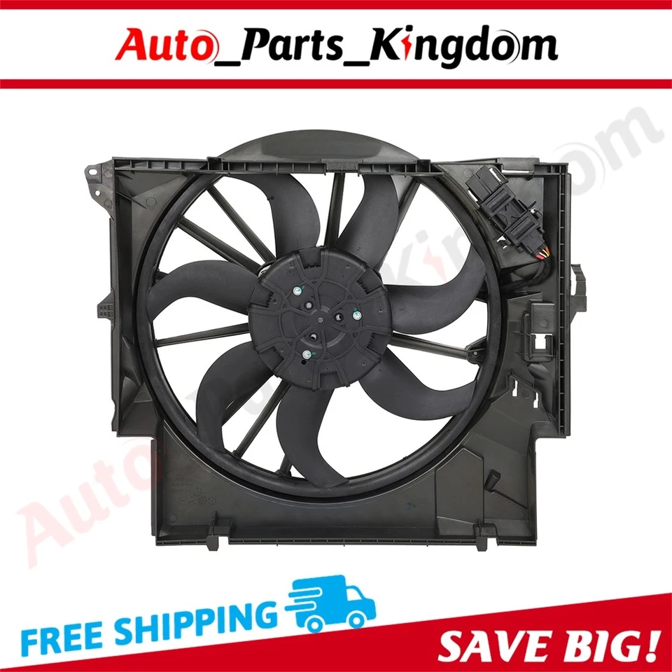 Kit ventilador radiador motor eléctrico para BMW 335I 2007-2011 BMW Z4 2009-2016 Foto 3 de 4