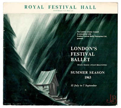 London's Festival Ballet - Royal Festival Hall - Sommersaison 1963 Programm