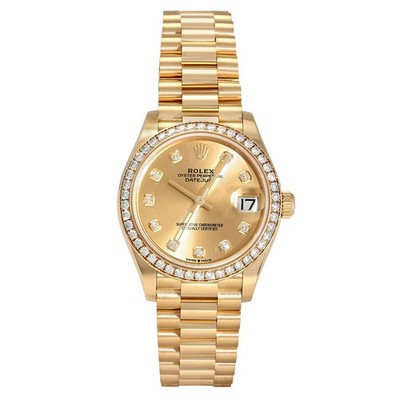Rolex Datejust 31 278288RBR Champagne/10PD Dial
