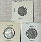 Lot of 3 Buffalo Nickels 1935 and TWO 1937 VG or Better ALL BEAUTIFUL!
