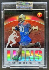 2003 Topps Pristine Charles Rogers Refractor Rookie RC #/1499 Lions