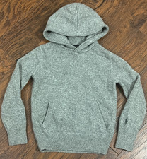 Polo Ralph Lauren Youth Washable Cashmere Hooded Sweater Gray Boy's Small 8 