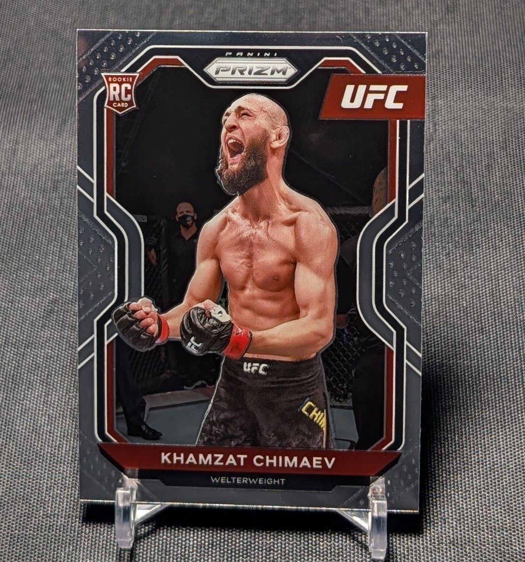 Khamzat Chimaev True Rookie RC 2021 Panini Prizm UFC Card #7