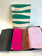 Schiaparelli All Nylon Vintage Stockings 10 Brown Boxed Set Unworn Original Box