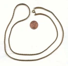 VINTAGE SOLID BRASS 2mm. WIDE COBRA CHAIN 30" NECKLACE CH125