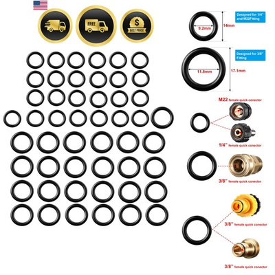 #ad Power Pressure Washer O Rings Replacement for 1 4 inch 3 8 inch M22 Quick Con... $10.99