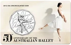 2012 50 Cent Uncirculated Coin: " 50th Anniversary of the Australian Ballet "