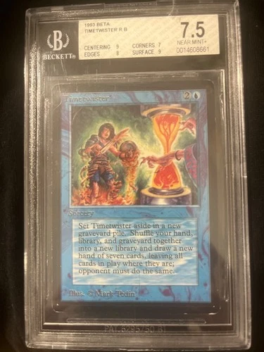MTG Magic the Gathering Beta Timetwister BGS 7.5! 2 9 subgrades! b+++