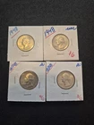 4 Beautiful Au/UNC 1948 Washington Silver Quarters