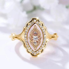 Hollow Lace Ring For Women With Rhinestone Look Feminine Style Jewelry Band