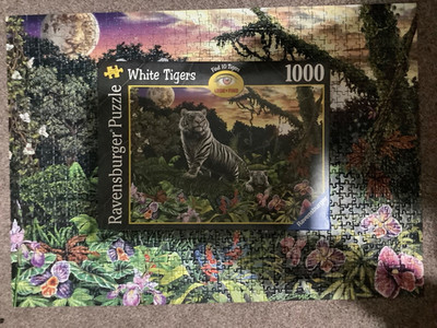 Ravensburger Weiße Tiger suchen + finden 1000 Stück Puzzle