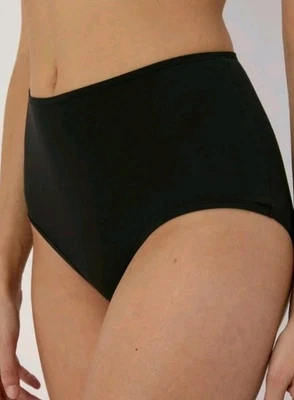 Pack Of 4 Ladies Black Full Cotton Lycra Knickers Size 28 By Matalan
