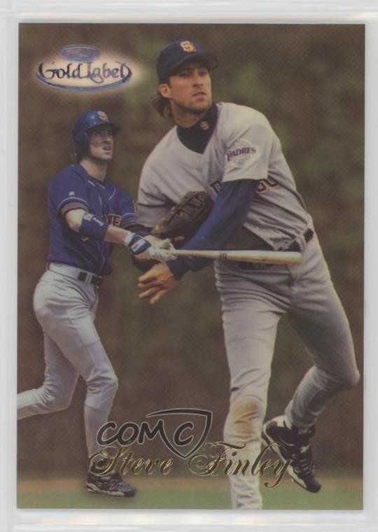 1998 Topps Gold Label Class 1 Black Label Steve Finley #36 2i9