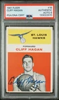 1961 Fleer #18 Cliff Hagan Signed Autographed Hawks PSA/DNA HOF Auto 8