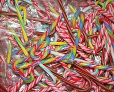 Christmas - Assorted Flavored Candy Canes *** BULK *** - U-PICK  2 - 8 pounds