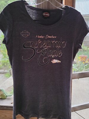New Harley Davidson Screaming Eagle Women s T-Shirt Large
