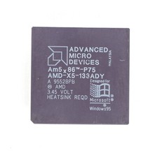 Socket 1 Processor - AMD Am5x86-P75 AMD-X5-133ADY - VERY RARE - NO TARIFF