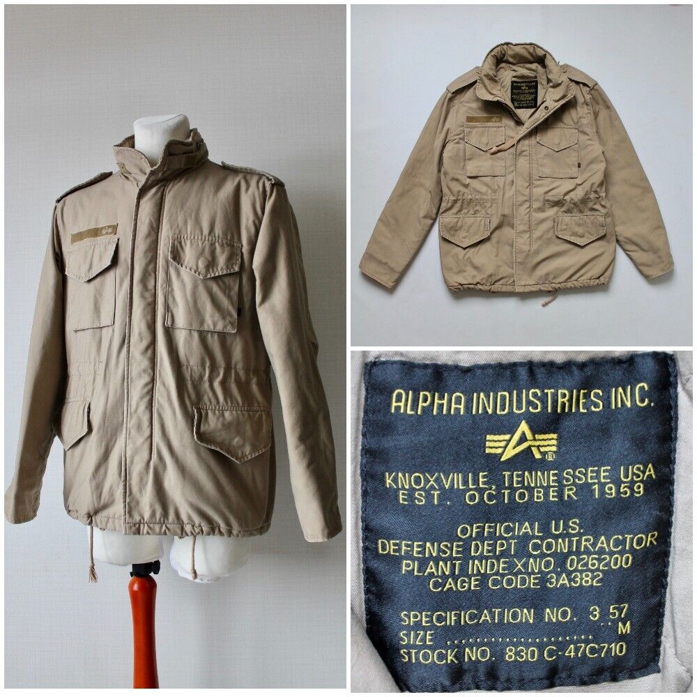 Alpha Industries M - 65 VF59 Field Jacket Military Beige mens