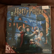 Harry Potter Hedwig 15 Days of Socks Advent Calendar -Women's Shoe Sizes 4-10